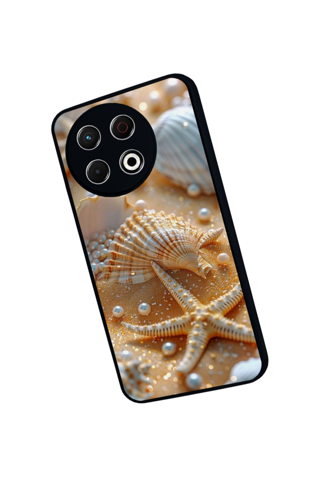 Tecno Spark 30 Pro Uyumlu  İnci Tasarımlı Glossy Premium Kılıf