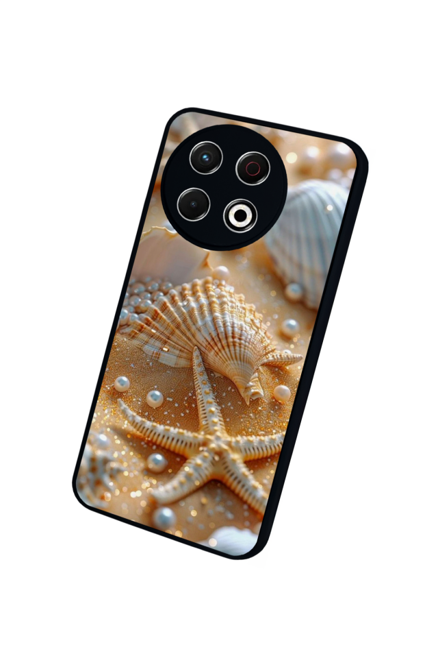 Tecno Spark 30 Pro Uyumlu  İnci Tasarımlı Glossy Premium Kılıf