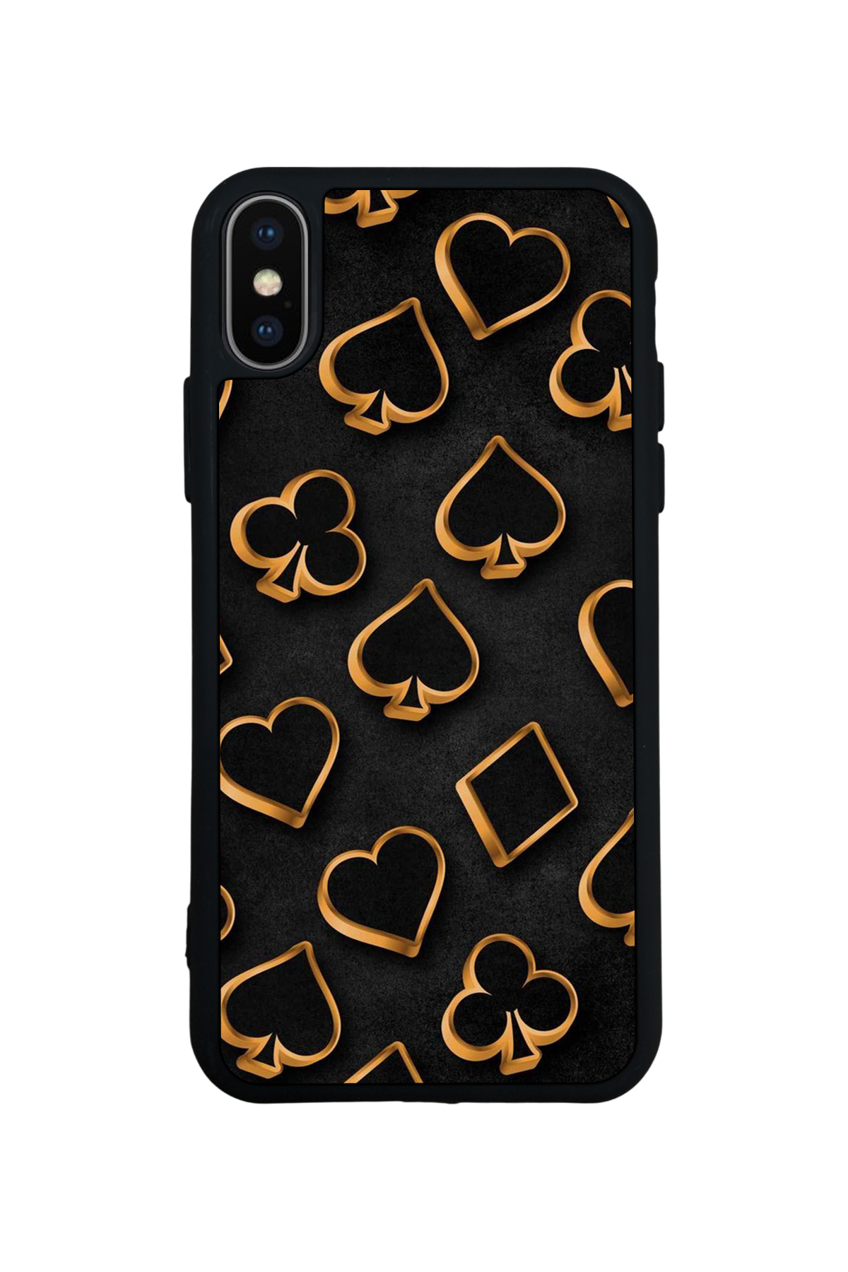 iPhone X/ XS Uyumlu Kart Tasarımlı Glossy Premium Kılıf