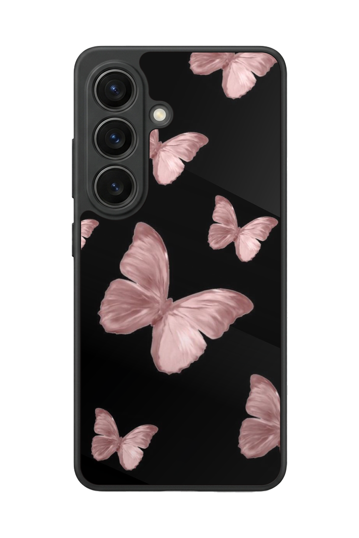 Samsung Galaxy S26 Uyumlu Kelebek Tasarımlı Glossy Premium Kılıf