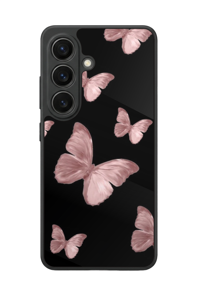 Samsung Galaxy S26 Uyumlu Kelebek Tasarımlı Glossy Premium Kılıf