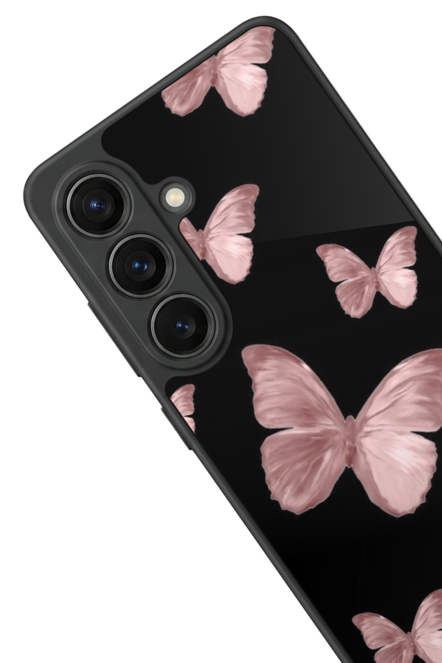 Samsung Galaxy S26 Uyumlu Kelebek Tasarımlı Glossy Premium Kılıf