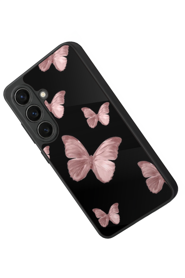 Samsung Galaxy S26 Uyumlu Kelebek Tasarımlı Glossy Premium Kılıf
