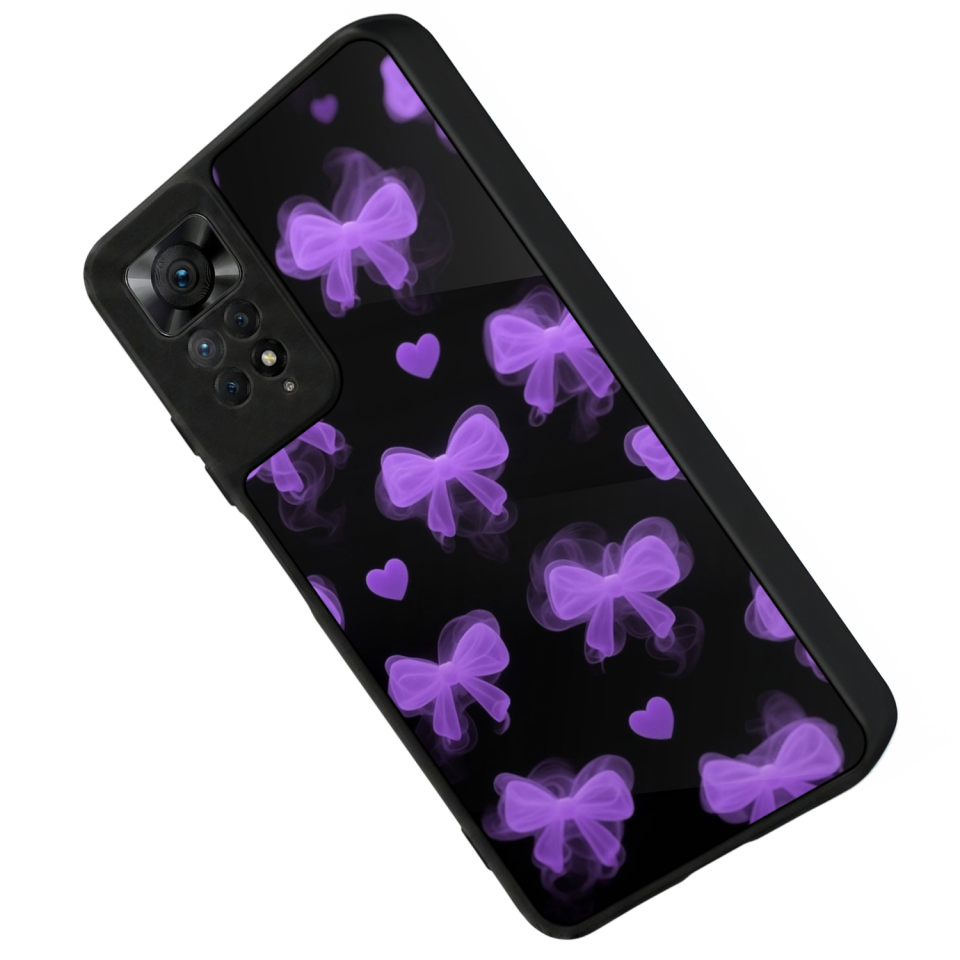 Xiaomi Redmi Note 12 Pro Uyumlu Kurdele Tasarımlı Glossy Premium Kılıf