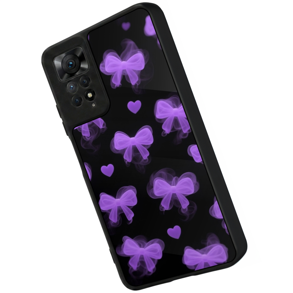 Xiaomi Redmi Note 12 Pro Uyumlu Kurdele Tasarımlı Glossy Premium Kılıf