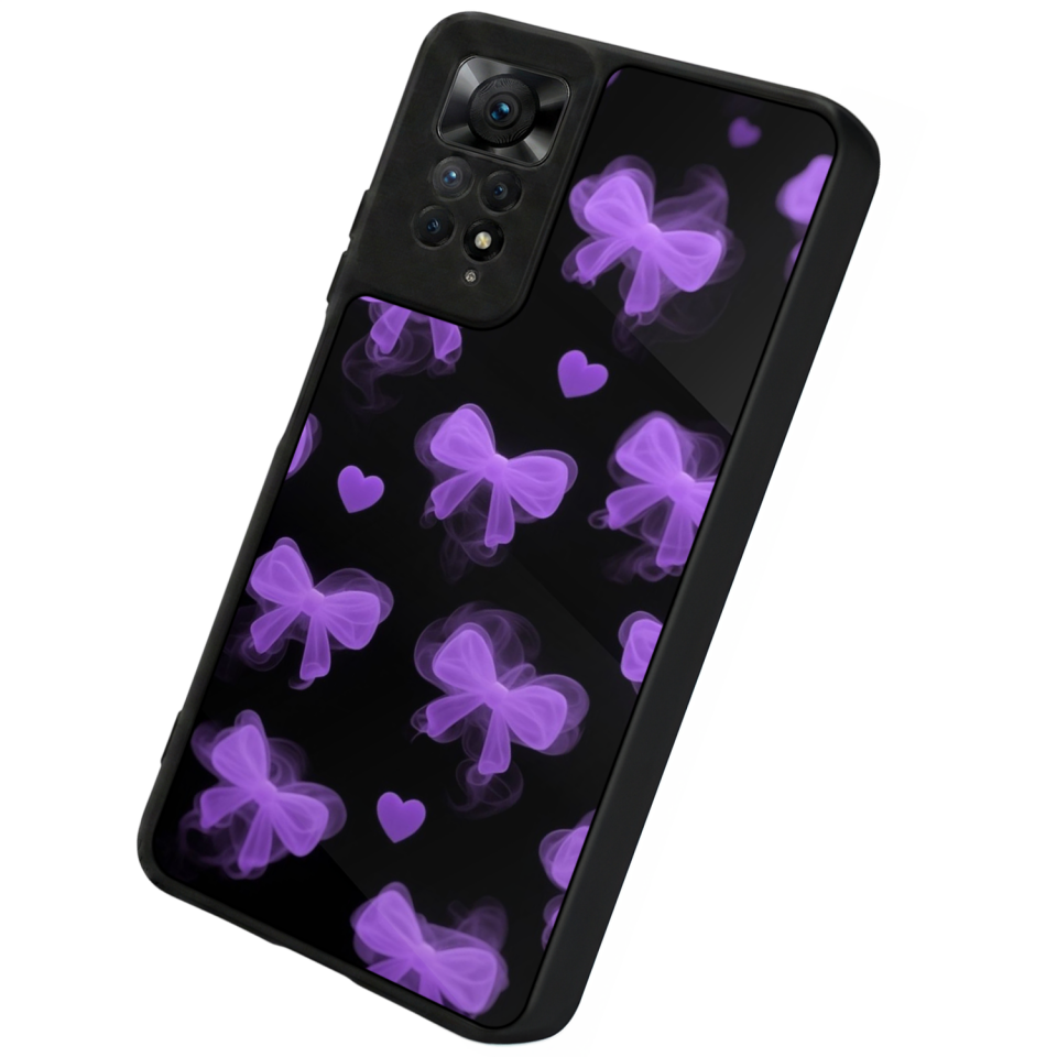 Xiaomi Redmi Note 12 Pro Uyumlu Kurdele Tasarımlı Glossy Premium Kılıf