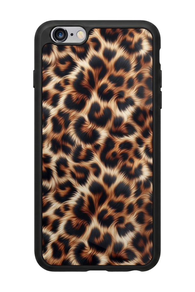 iPhone 6s Plus Uyumlu Leopar Tasarımlı Glossy Premium Kılıf
