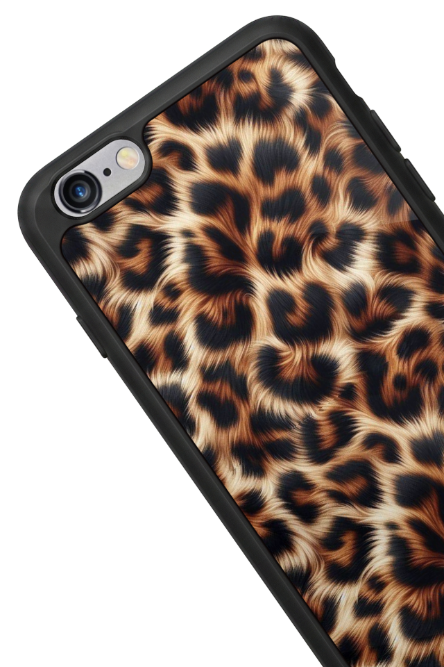 iPhone 6s Plus Uyumlu Leopar Tasarımlı Glossy Premium Kılıf