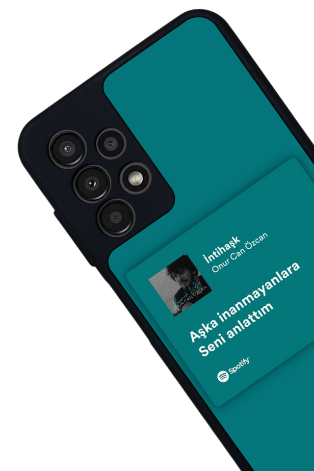 Samsung Galaxy A13 Uyumlu Sarki Sozleri Tasarımlı Glossy Premium Kılıf