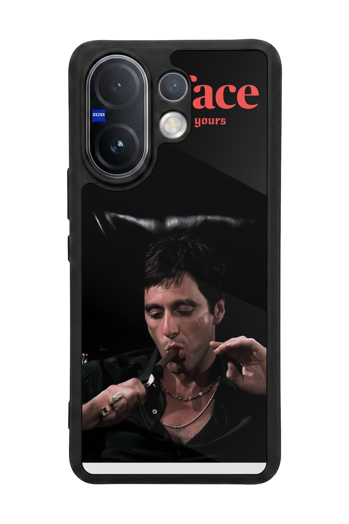 Vivo V60 Uyumlu Scarface Tasarımlı Glossy Premium Kılıf
