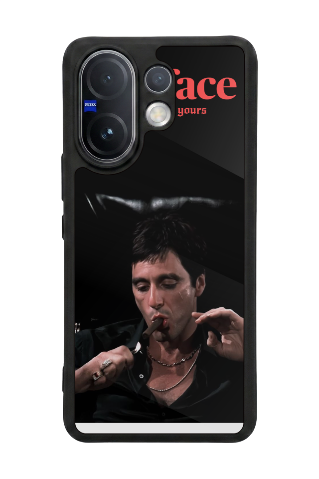 Vivo V60 Uyumlu Scarface Tasarımlı Glossy Premium Kılıf