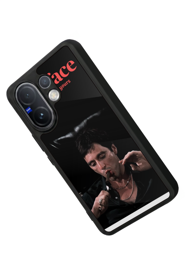 Vivo V60 Uyumlu Scarface Tasarımlı Glossy Premium Kılıf