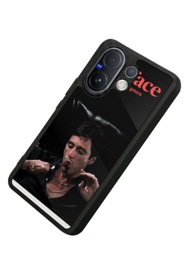 Vivo V60 Uyumlu Scarface Tasarımlı Glossy Premium Kılıf