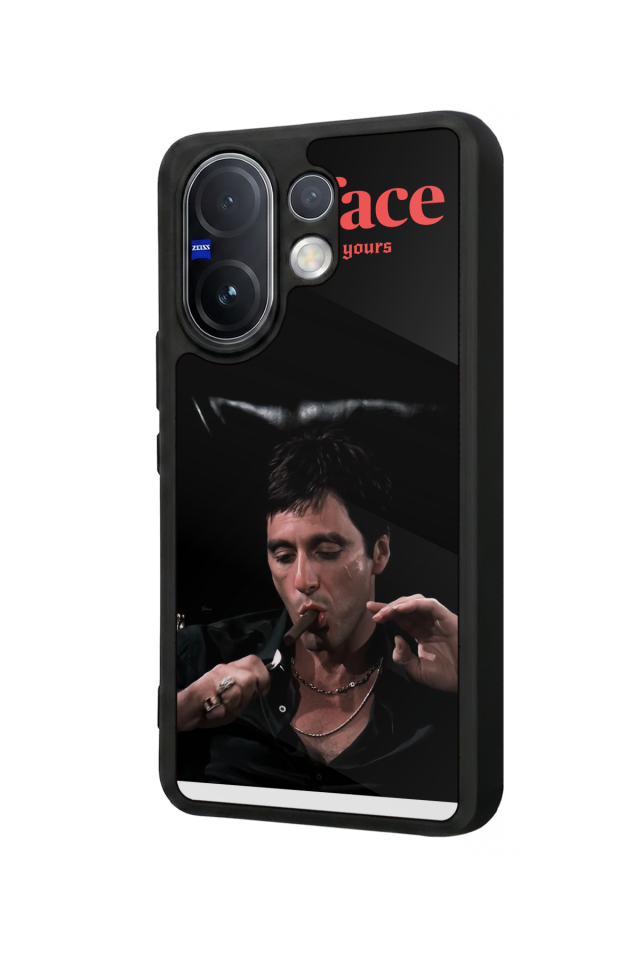 Vivo V60 Uyumlu Scarface Tasarımlı Glossy Premium Kılıf