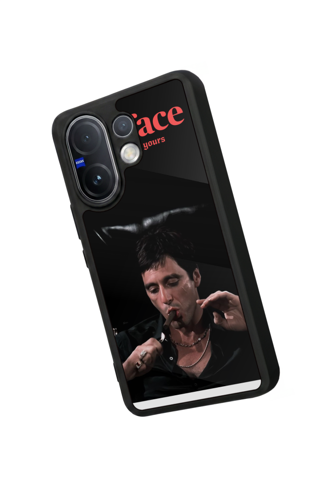 Vivo V60 Uyumlu Scarface Tasarımlı Glossy Premium Kılıf