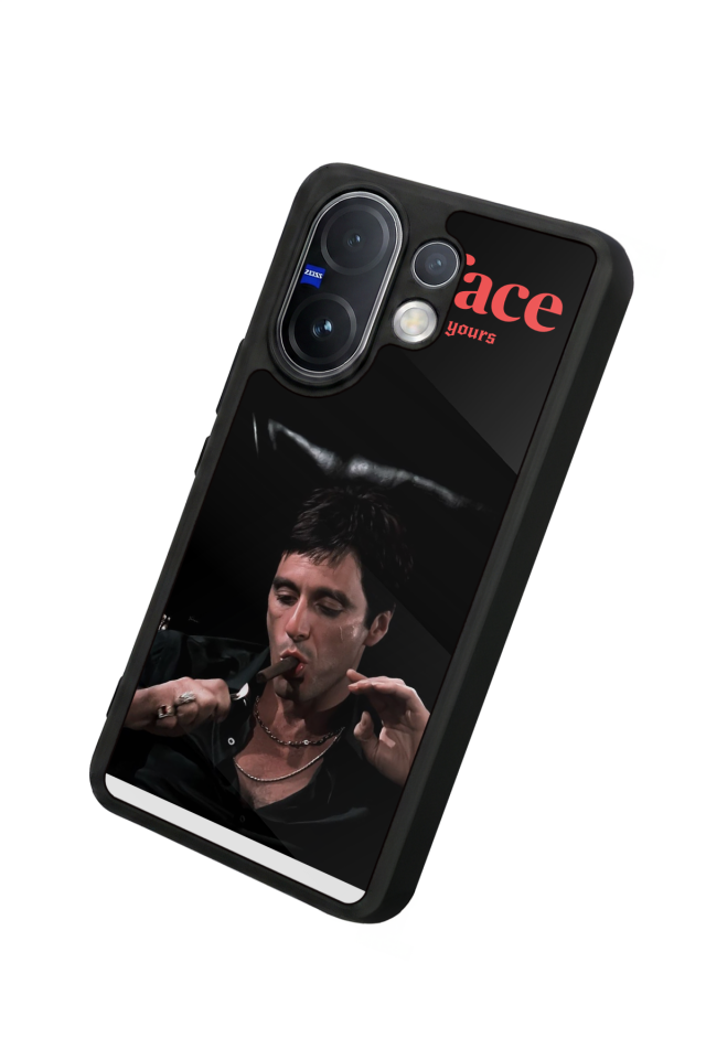 Vivo V60 Uyumlu Scarface Tasarımlı Glossy Premium Kılıf