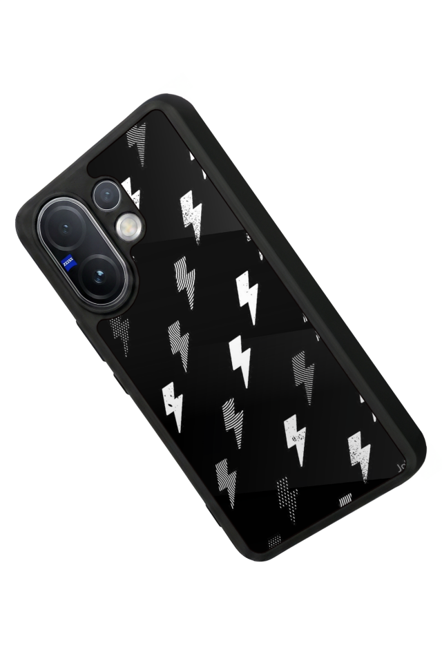 Vivo V60 Uyumlu Simsek Tasarımlı Glossy Premium Kılıf