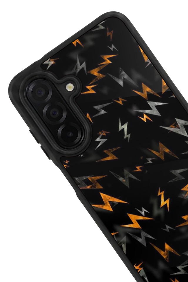 Samsung Galaxy A56 Uyumlu Simsek Tasarımlı Glossy Premium Kılıf