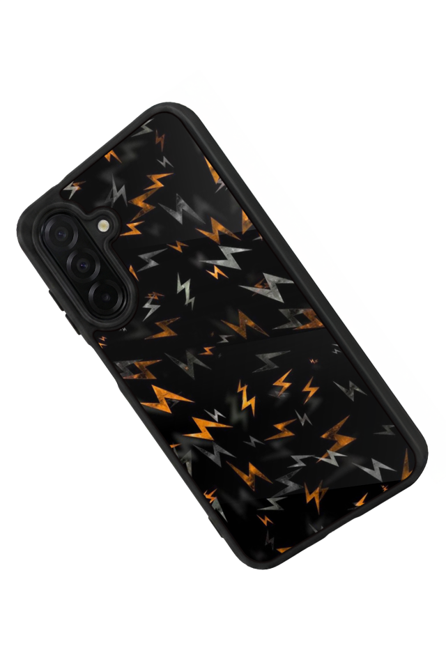 Samsung Galaxy A56 Uyumlu Simsek Tasarımlı Glossy Premium Kılıf