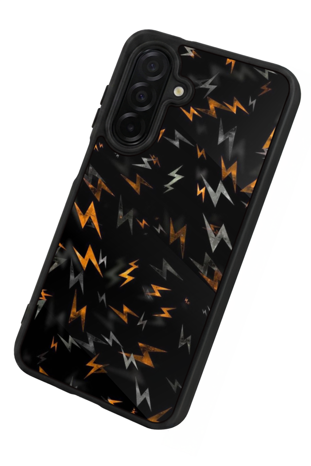 Samsung Galaxy A56 Uyumlu Simsek Tasarımlı Glossy Premium Kılıf