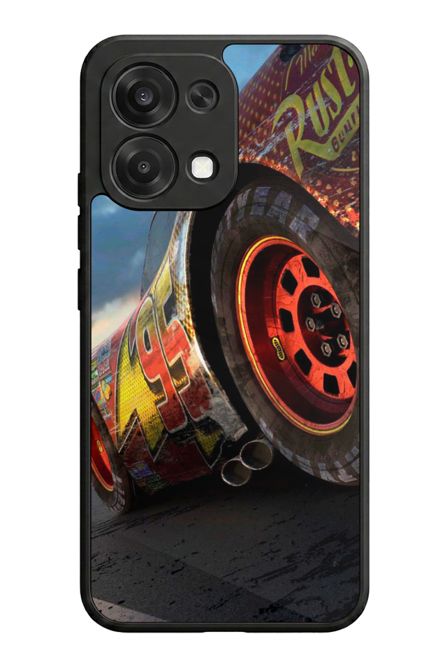 Oppo A6 Pro Uyumlu Şimsek McQueen Tasarımlı Glossy Premium Kılıf