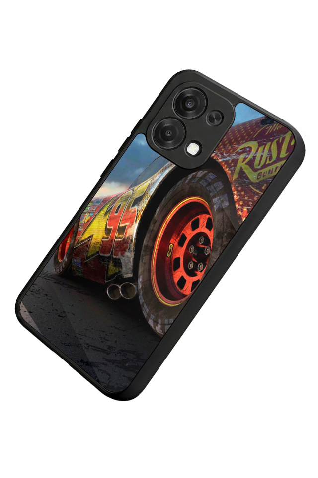 Oppo A6 Pro Uyumlu Şimsek McQueen Tasarımlı Glossy Premium Kılıf