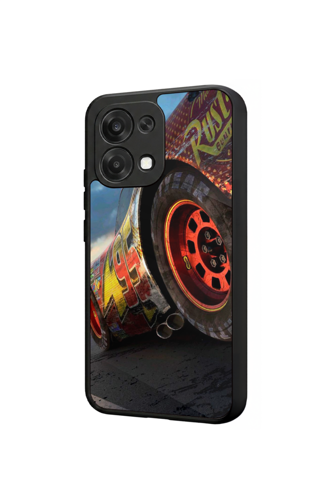 Oppo A6 Pro Uyumlu Şimsek McQueen Tasarımlı Glossy Premium Kılıf