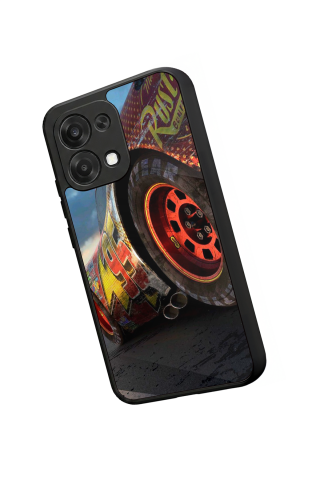 Oppo A6 Pro Uyumlu Şimsek McQueen Tasarımlı Glossy Premium Kılıf