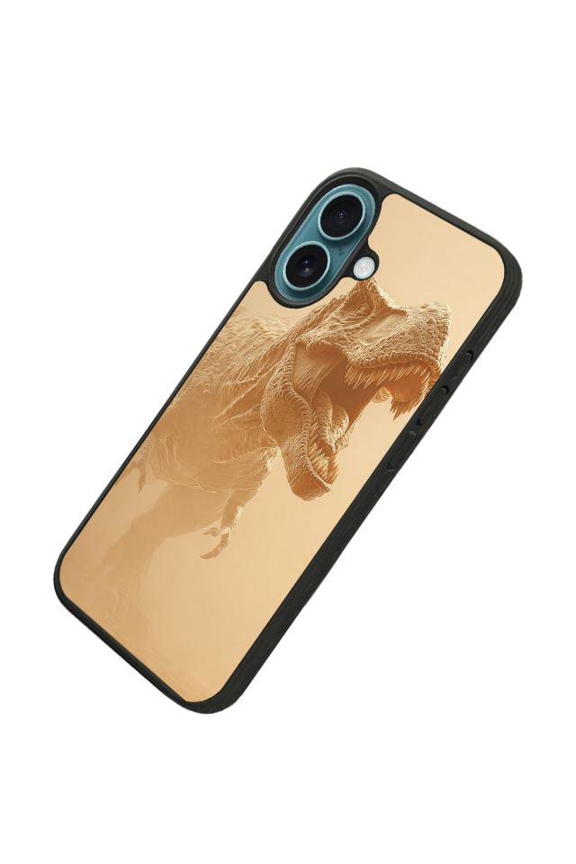 iPhone 16 Uyumlu Dinazor Tasarımlı Glossy Premium Kılıf