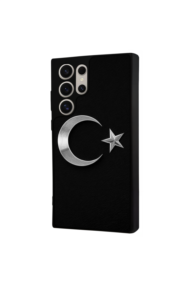 Samsung Galaxy S23 Ultra Uyumlu Türk Bayragi Tasarımlı Glossy Premium Kılıf
