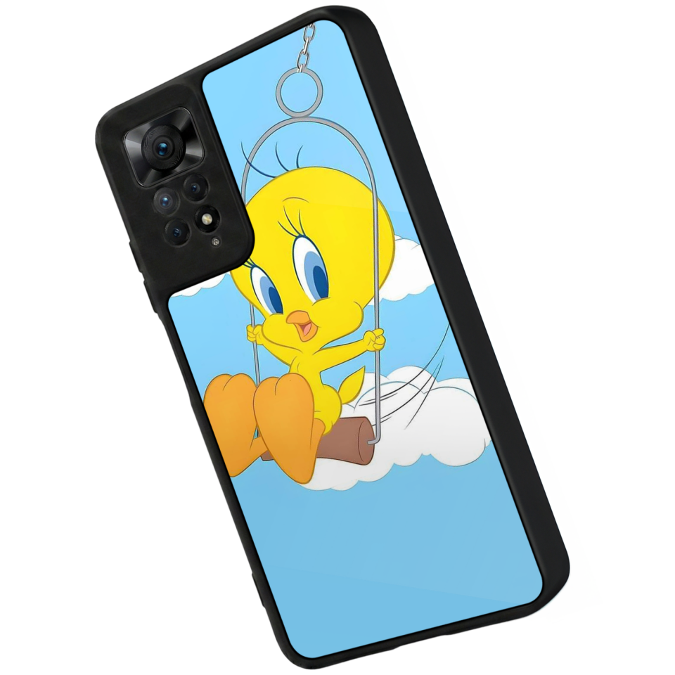 Xiaomi Redmi Note 11 Pro Uyumlu Tweety Tasarımlı Glossy Premium Kılıf