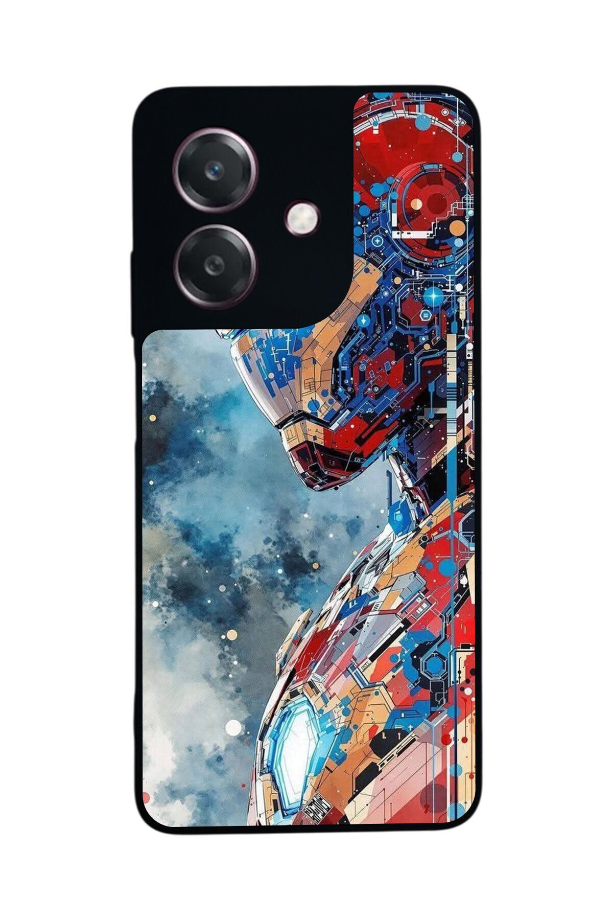 Oppo A3 5G Uyumlu Iron Man ( Demir Adam ) Tasarımlı Glossy Premium Kılıf