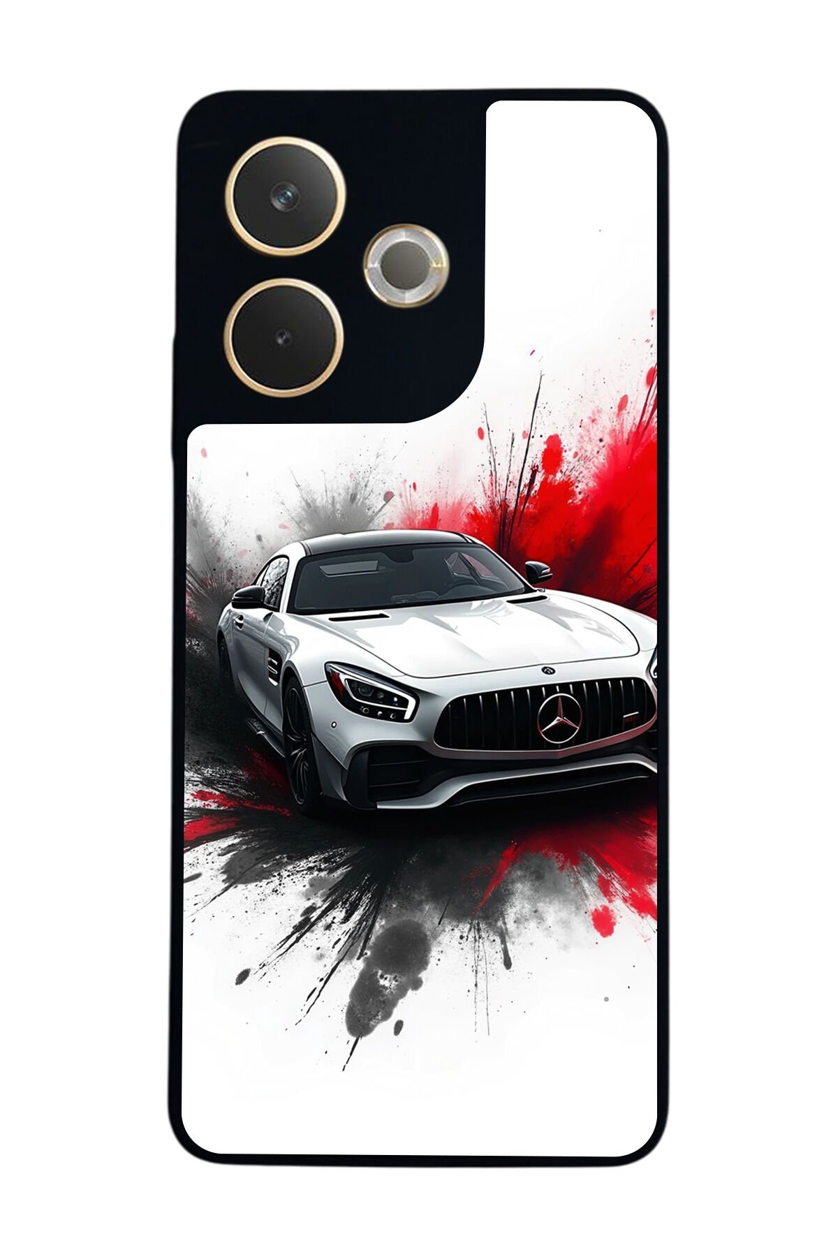 Oppo A5 Pro Uyumlu Mercedes Tasarımlı Glossy Premium Kılıf