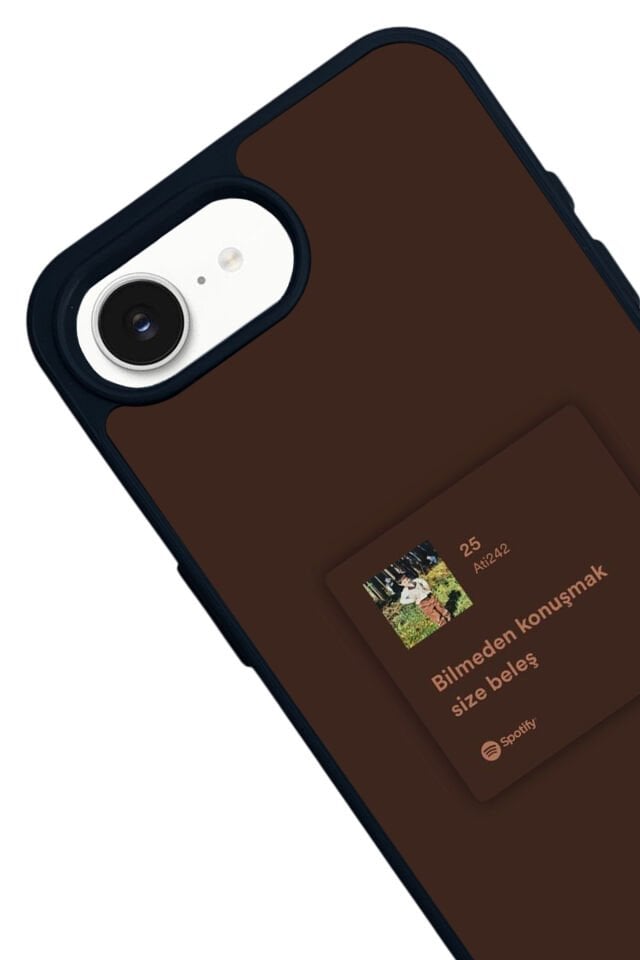 iPhone 16E Uyumlu Sarki Sozleri Tasarımlı Glossy Premium Kılıf