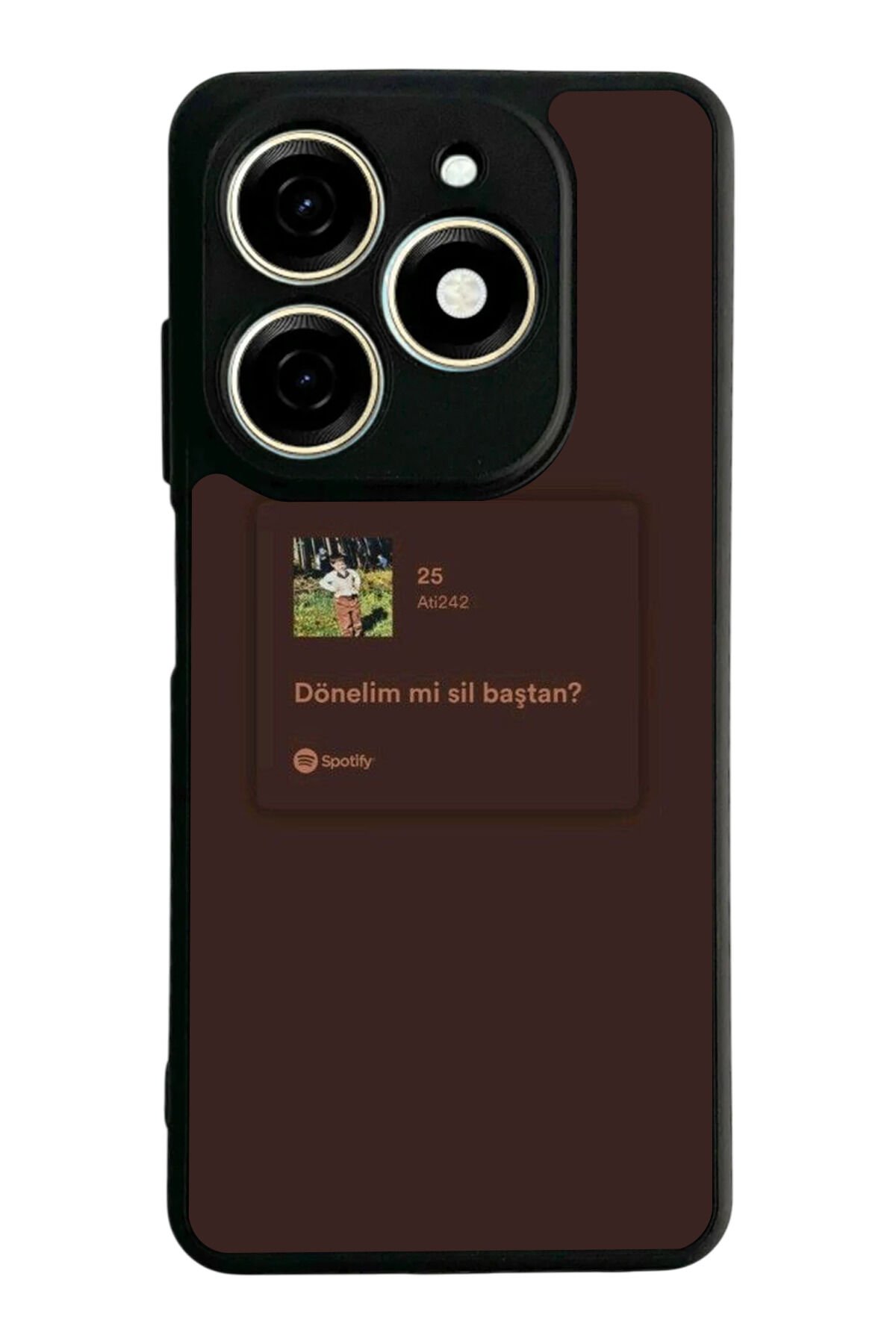 Infınıx Smart 8 Pro Uyumlu Sarki Sozleri Tasarımlı Glossy Premium Kılıf