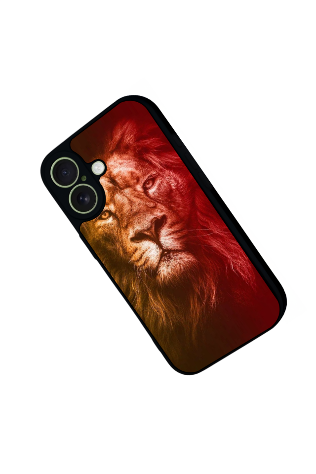 iPhone 17 Uyumlu Aslan Tasarımlı Glossy Premium Kılıf