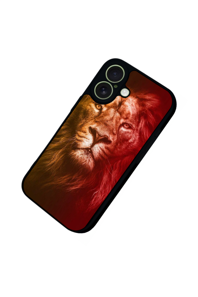 iPhone 17 Uyumlu Aslan Tasarımlı Glossy Premium Kılıf