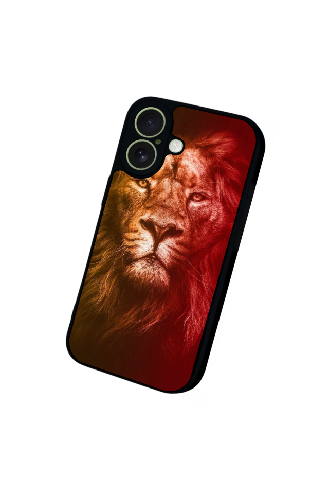 iPhone 17 Uyumlu Aslan Tasarımlı Glossy Premium Kılıf