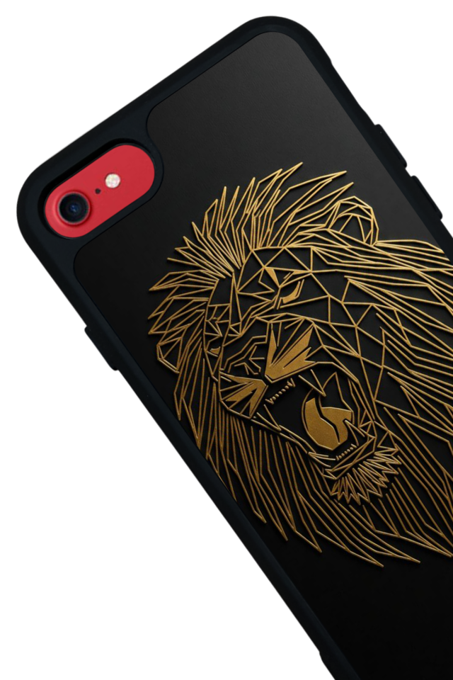 iPhone 7 Uyumlu Aslan Tasarımlı Glossy Premium Kılıf
