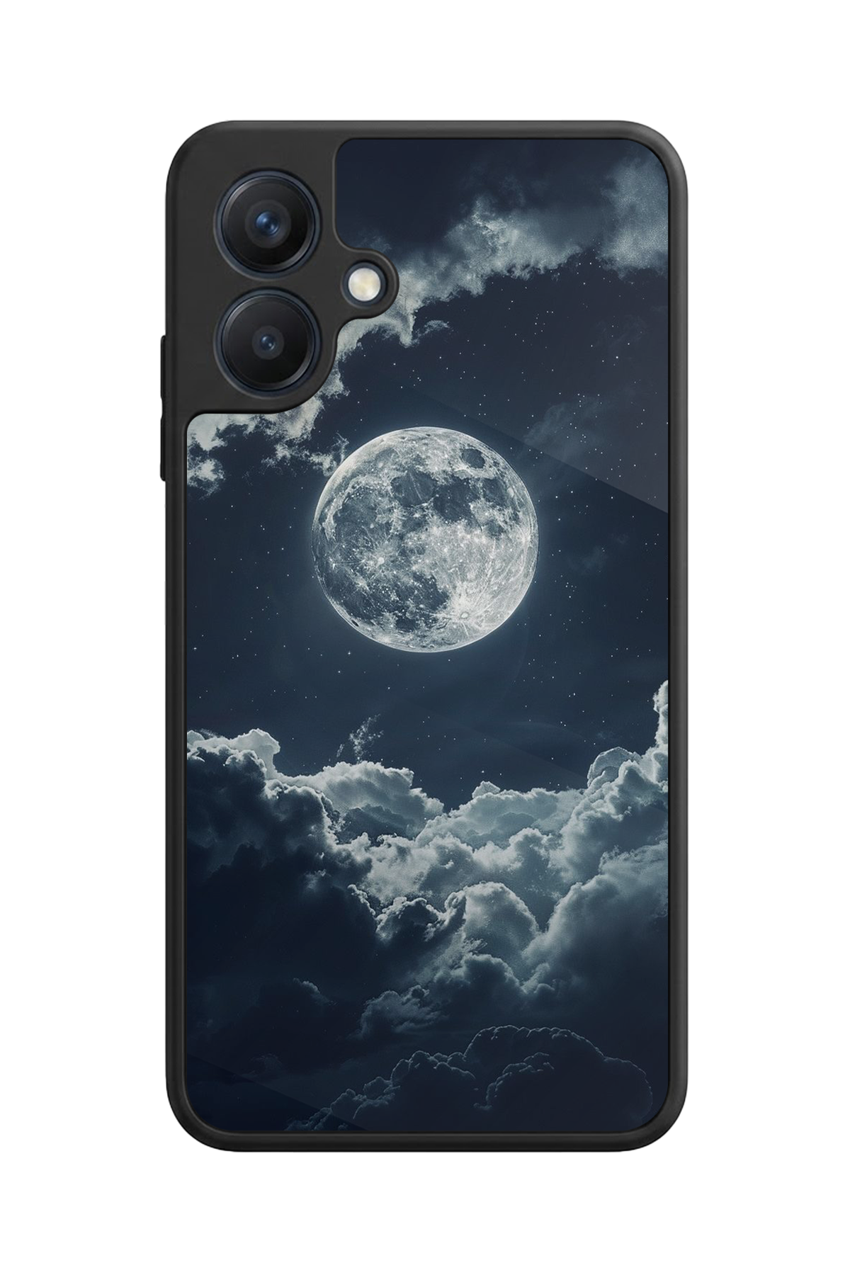 Samsung Galaxy A07 Uyumlu Ay Tasarımlı Glossy Premium Kılıf