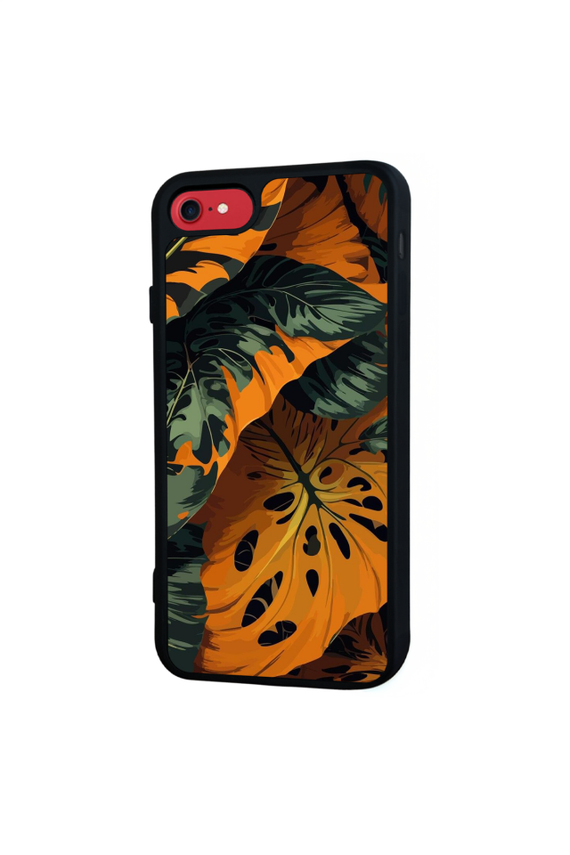 iPhone SE Uyumlu Botanik Tasarımlı Glossy Premium Kılıf