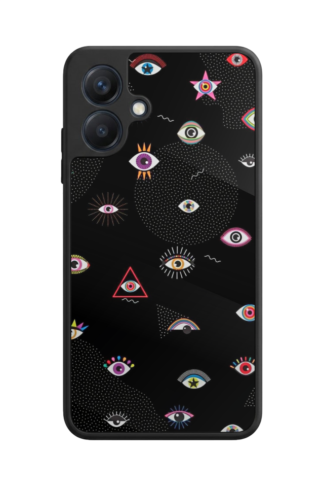 Samsung Galaxy A07 Uyumlu Göz Tasarımlı Glossy Premium Kılıf