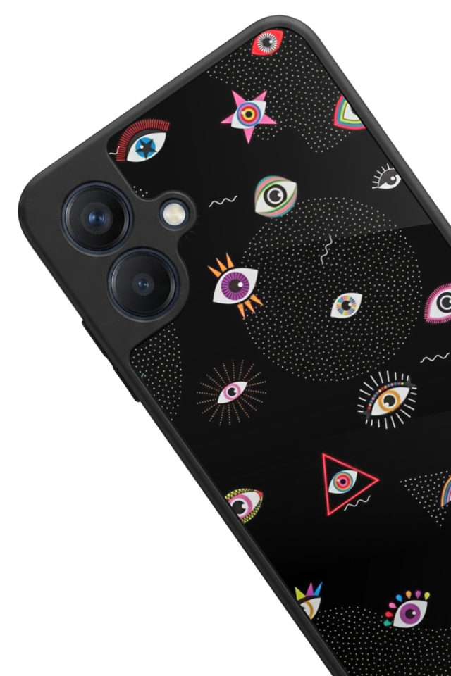 Samsung Galaxy A07 Uyumlu Göz Tasarımlı Glossy Premium Kılıf