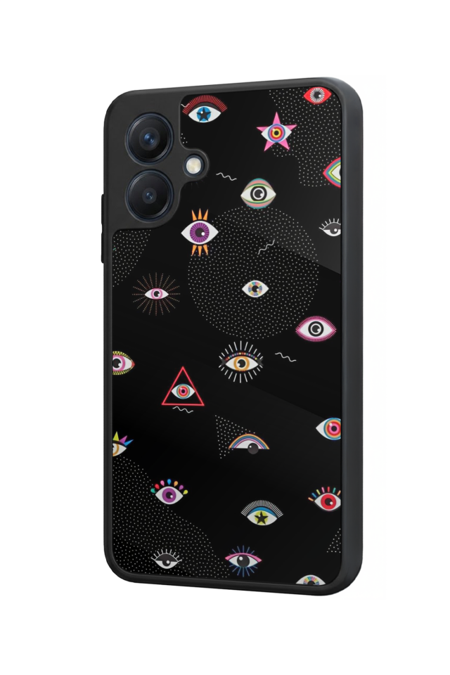 Samsung Galaxy A07 Uyumlu Göz Tasarımlı Glossy Premium Kılıf