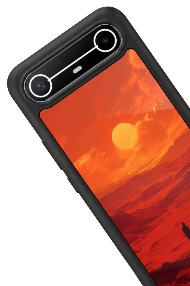 Tecno Spark Slim 5G Uyumlu Güneş Tasarımlı Glossy Premium Kılıf