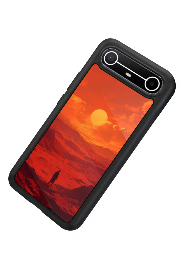 Tecno Spark Slim 5G Uyumlu Güneş Tasarımlı Glossy Premium Kılıf