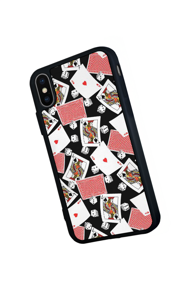 iPhone X/ XS Uyumlu Kart Tasarımlı Glossy Premium Kılıf