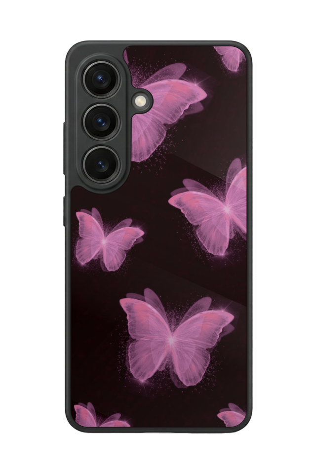 Samsung Galaxy S26 Uyumlu Kelebek Tasarımlı Glossy Premium Kılıf