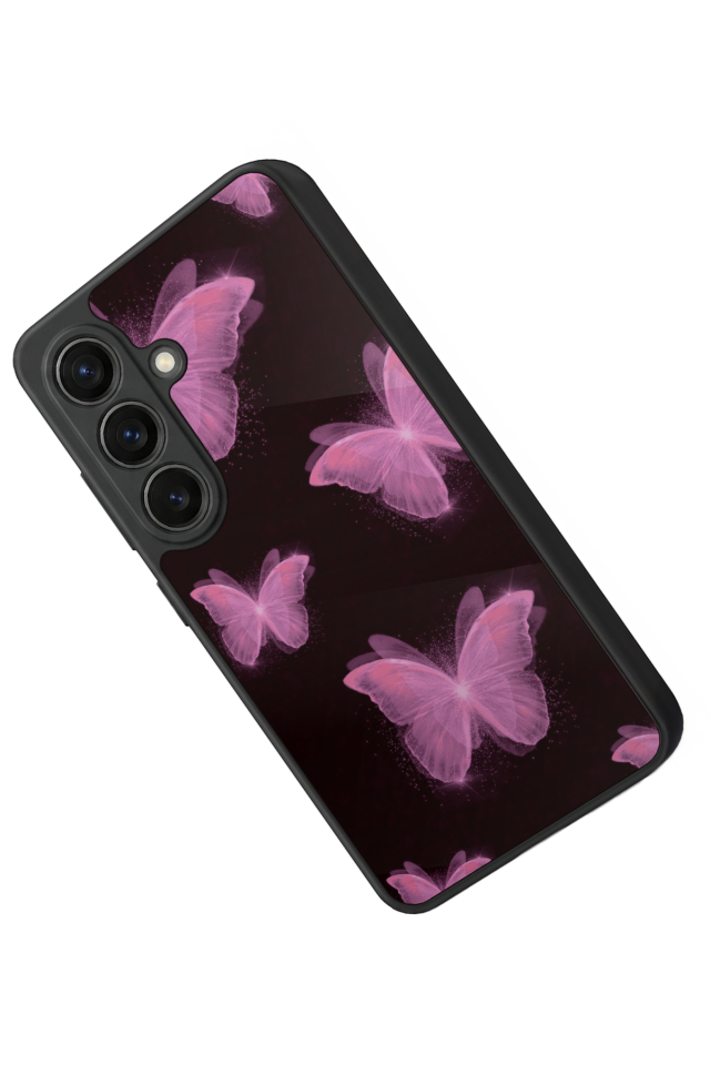 Samsung Galaxy S26 Uyumlu Kelebek Tasarımlı Glossy Premium Kılıf