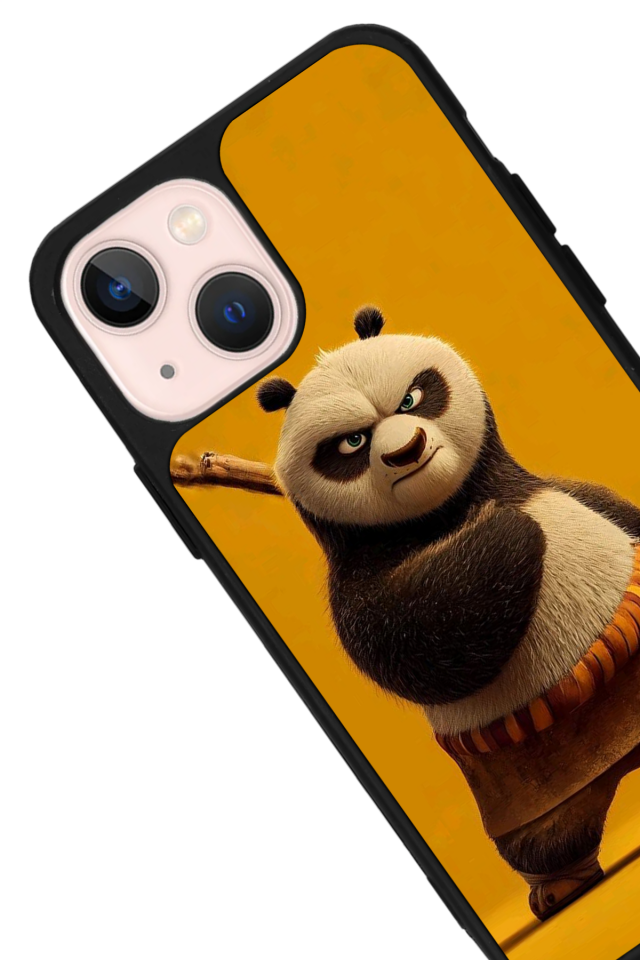 iPhone 14 Plus Uyumlu Kung Fu Panda Tasarımlı Glossy Premium Kılıf